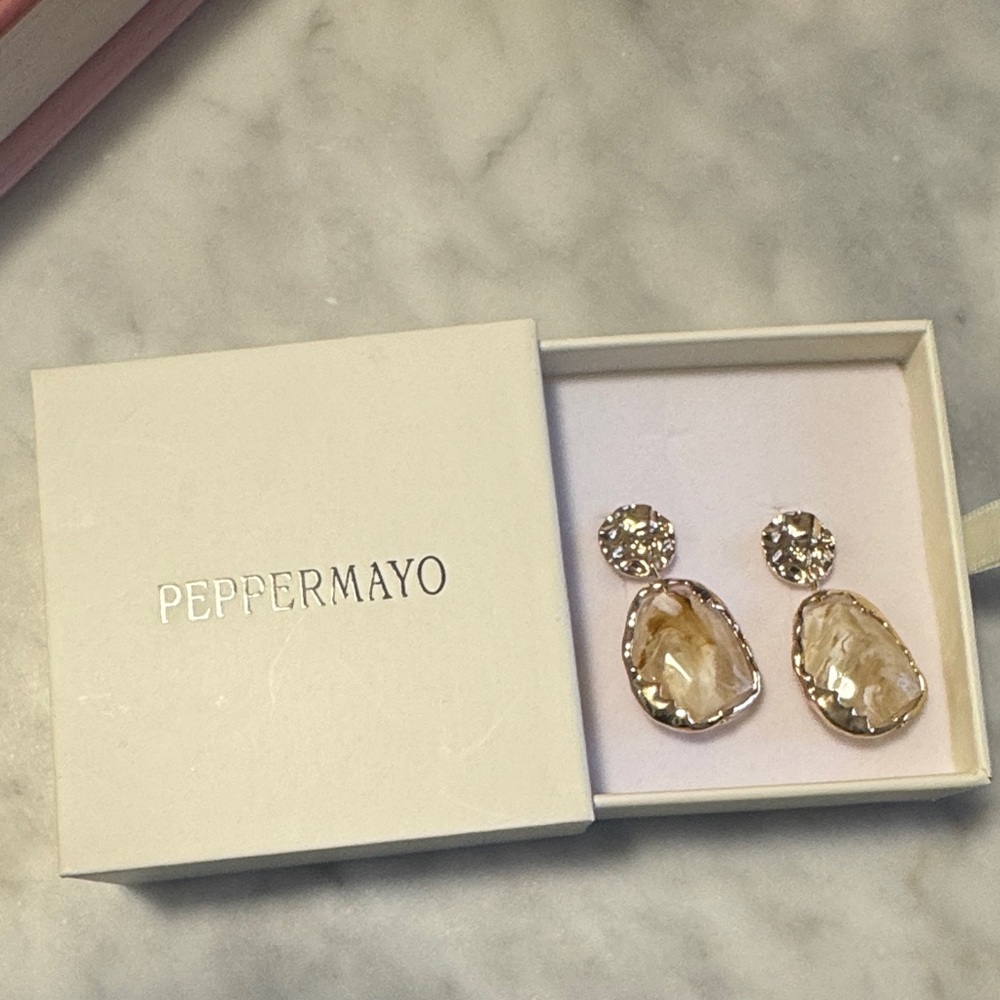 Peppermayo Champagne Gold Earrings